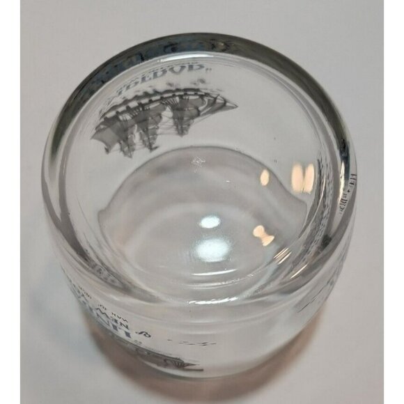 Vtg Hazel Atlas Schooners Blue Glass Ice Bucket & 4 Glasses Long John Silvers - Picture 7 of 16